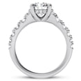 thumbnail image 3 of Silvago Jewelry 14K White Gold Plated Signature Wedding Ring - 1.81 Ct Round Cut Moissanite - Elegant Engagement Jewelry for Women - Life Occasion Gift - Beautiful Style for Her, 3 of 3