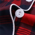 thumbnail image 6 of Ihph7 Long Pajamas for Women Set Plaid Pajamas Women Button Up Pajamas for Women Fall Lounge Sets for Women Lounge Sets for Women Matching Lounge Sets for Women Hot Pink XL, 6 of 7