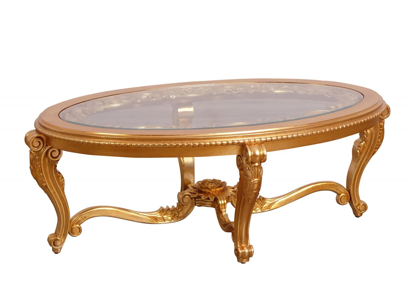 Victorian Antique Gold Luxury BELLAGIO Coffee Table EUROPEAN FURNITURE
