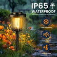 thumbnail image 7 of 6 Pack Solar Powered Garden Lights, Waterproof IP65 Outdoor Pathway Lighting for Yard and Walkway, Warm White Solar Lights for Patio and Landscape, 7 of 7