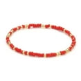 thumbnail image 6 of Yesbay 24 Pcs Beach Bead Anklets Set Colorful Rainbow Elastic Elastic Stackable Beaded Stretch Anklets Summer Vacation Jewelry, 6 of 8