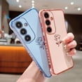 thumbnail image 3 of for Samsung Galaxy S23 FE 5G Case Cute Rose Flower Phone Case for Women Girls Luxury Plating Full Camera Lens Cover Protect Shockproof Galaxy S23 FE Case 6.4" Soft Silicone Bumper (Sierra Blue), 3 of 6