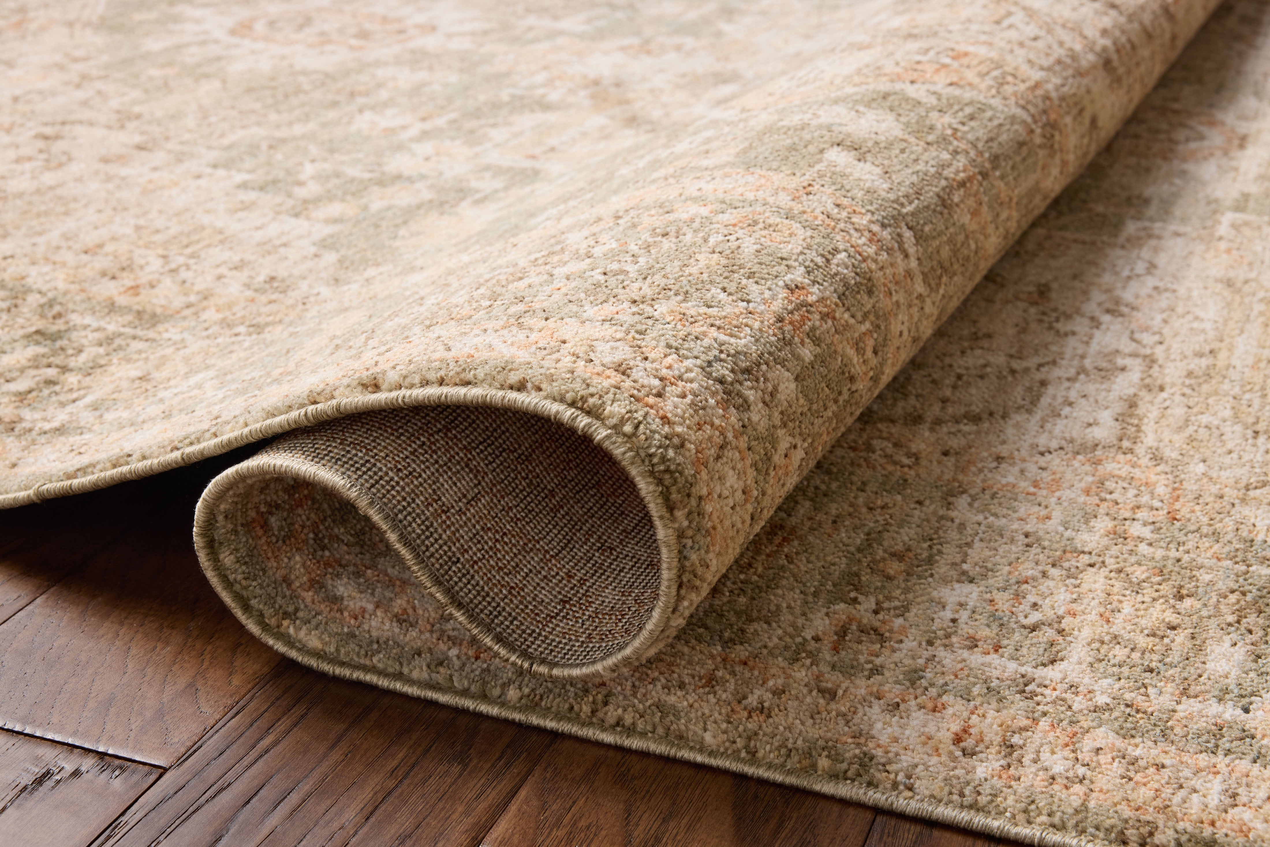 Chris Loves Julia x Loloi Palma Olive / Spice 6'-3" x 9'-6" Area Rug