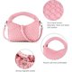 thumbnail image 4 of LHSHID Women Woven Tote Small Crossbody Bag, Weave Quilted Purse Square Shoulder Bag Woven Handbag with Detachable Strap, 4 of 7
