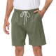 thumbnail image 1 of pstuiky Pantalones cortos para hombre, Pantalones cortos de verano para hombre, informales y cómodos, con bolsillo y cintura elástica y cordón ajustable. Pantalones cortos cargo, 1 of 6
