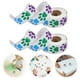 thumbnail image 5 of EeaseMX 2 rollos/1000 pegatinas con diseño de huellas de animales, etiquetas bonitas para envolver, calcomanías hechas a mano para bolsas de dulces, embalajes para hornear, 5 of 7