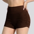 thumbnail image 4 of felwors Hidden Scrunch Booty Lifting Seamless Workout Shorts Athletic Gym Running Yoga Coffee for Size M, 4 of 4