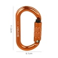 thumbnail image 4 of Hebilla De Alpinismo 25KN O Shape Safety Auto Master Lock Mosquetón Hebilla de escalada en roca (naranja Sywqhk Para Estrenar, 4 of 5