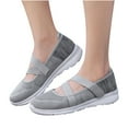 thumbnail image 4 of Fesfesfes Flat Sneakers Women's Shoes Sports Knitting Breathable Mesh Stretch Shoes Lightweight Casual Running Shoes US:6.5(38), 4 of 9