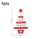 thumbnail image 2 of 4 piezas de adornos colgantes para árbol de Navidad, colgantes de madera para árbol de Navidad, decoración navideña de madera creativa, 2 of 5
