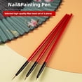 thumbnail image 5 of /set Nail Liner Brush Thin Stripe Drawing Pen UV French Gel Design Tool 5/7/11mm Tips Manicure, 5 of 7