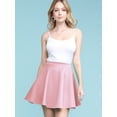 thumbnail image 4 of Made by Johnny Women's Basic Versatile Stretchy Flared Skater Skirt S PINK, 4 of 6