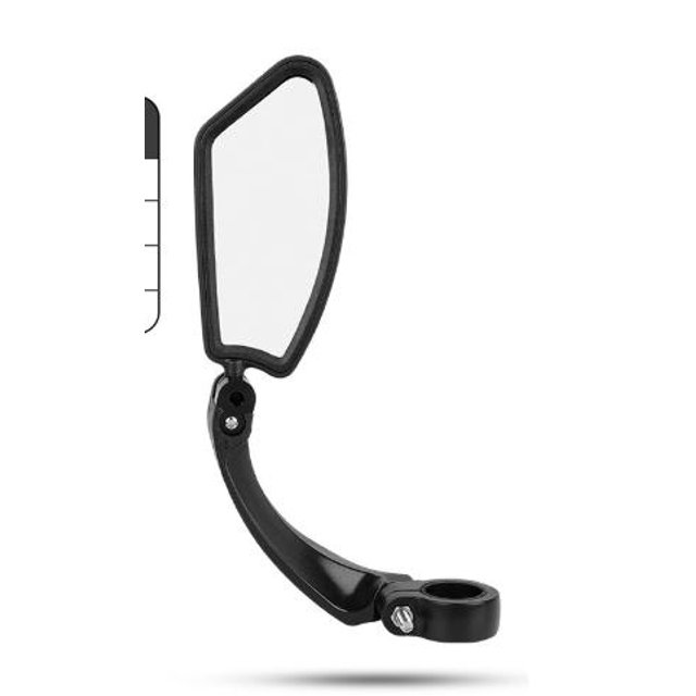 Shisuyan Handlebar Bike Mirror: Rotatable Adjustable Safe Bicycle Mirror - Wide Angle Rear View Universal For Mountain Road Bikes, Left