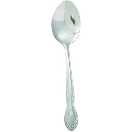 10 European Tablespoon - Winco 0004-10 12-Piece Elegance European Tablespoon Set, 18-0 Stainless Steel by Winco