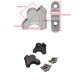 thumbnail image 3 of Kenally 1 par de elevadores de manillar de motocicleta, barra de manillar de motocicleta profesional, soporte de altura, piezas de repuesto para Accesorios para motos Negro Kenally VI018134-01B, 3 of 6