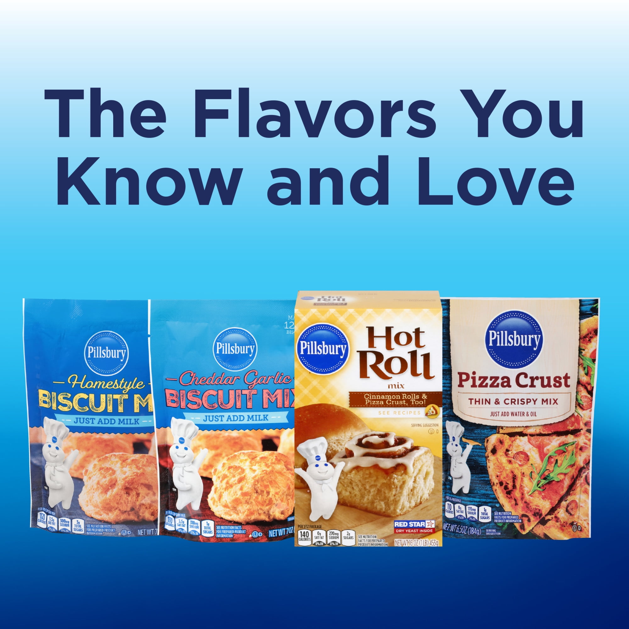 Pillsbury Hot Roll Mix, 16 oz Box