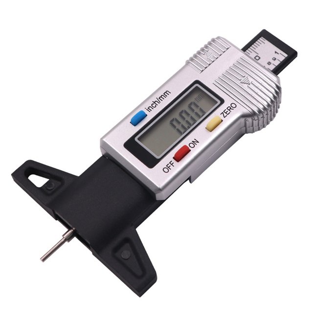 Digital Tread Depth Gauge for Car Tyre Tire Meter Thickness Gauges Automobile Tire Wear Detection ,Compact Design
