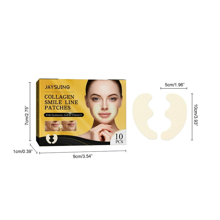 Gzwccvsn Smile Line Patches - 5 Pairs - Anti-Wrinkle Facial Gzwccvsn Smile Line Patches - 5 Pairs - Anti-Wrinkle Facial