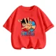 thumbnail image 3 of Camiseta de una pieza de Anime para adolescentes, camisetas de manga corta de verano, ropa para niños, camisetas de Luffy para niñas, camisetas de Sonic, 3 of 5
