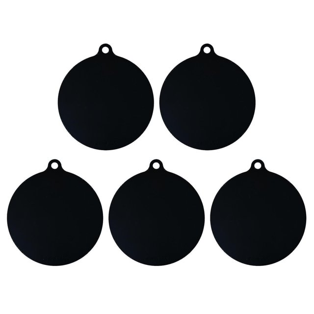 Paquete de 5 alfombrillas protectoras para placa de inducción eléctrica, alfombrilla antideslizante, color negro
