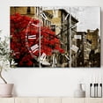 thumbnail image 2 of DesignArt Horloge Murale Grande Arbre Rouge sur Rue de New York Noir et Blanc, 2 of 2