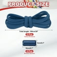thumbnail image 2 of Uxcell No Tie Shoelaces Tieless Elastic Shoe Laces Replacement, with 4 Metal Locks Buckles Fit for Sneakers Canvas Shoes Dark Blue, 2 of 7
