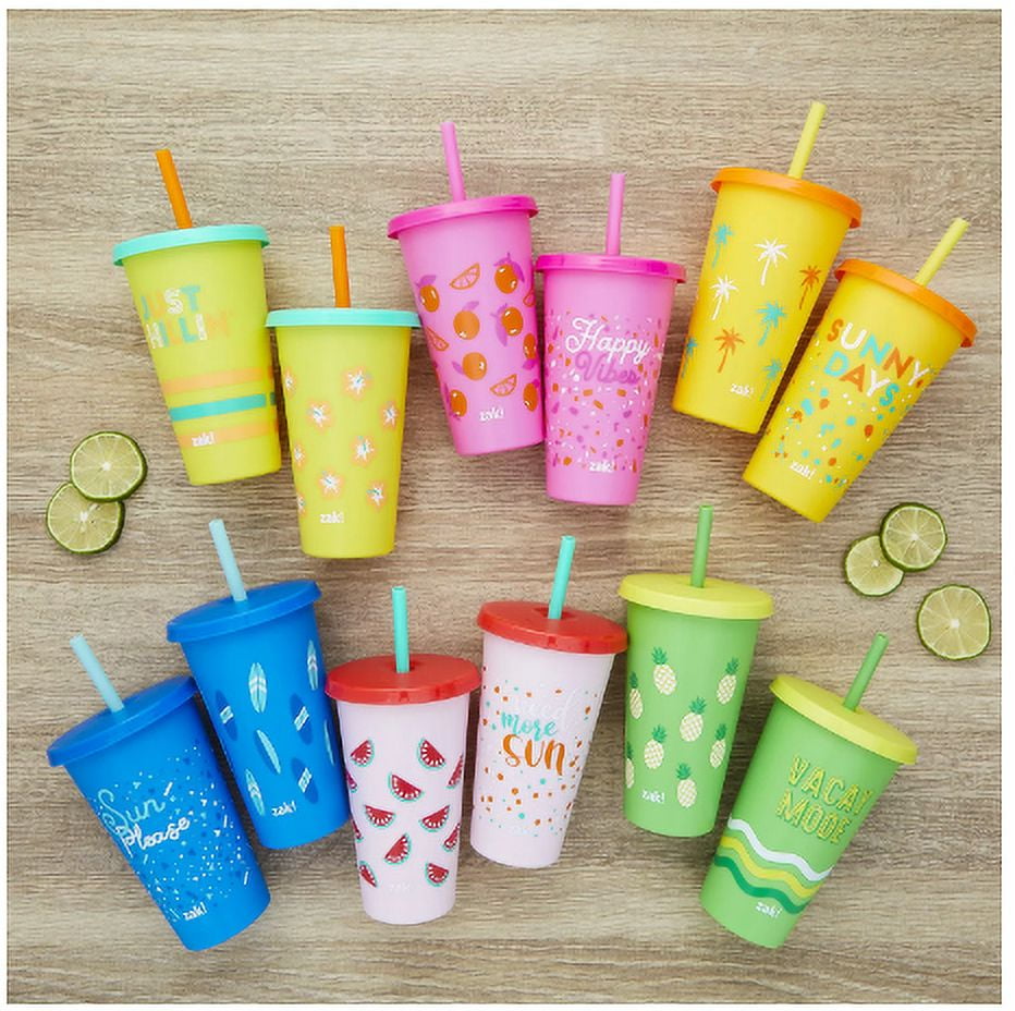 Color Changing Cold Cups ZAK Cups Travel Cups Cups With Lids and Straws  Teacher Gift Birthday Gift Work Cup Car Cup 