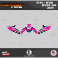 thumbnail image 2 of Kalair GFX Graphics Kit for Ktm DUKE390 (2024) Orange-crew Series, 2 of 4