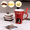 Red, variant on SYKIXIB Chocolate Melting Pot Set with Candle Warmer & Forks Ceramic Fondue Mug for Cheese, Chocolate, or Dips - Romantic Date Night Gift Set for Couples (Red)