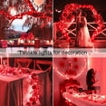 thumbnail image 3 of 2Pack 16ft 50 LED Fairy Lights Battery Operated Waterproof Copper Wire String Lights with Remote for Home Garden Christmas Party Holiday Decor (Red), 3 of 7