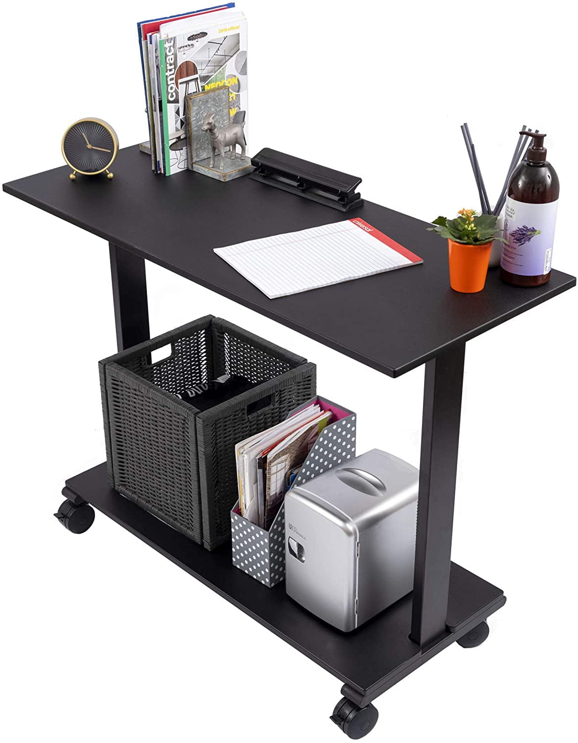 Two Level Rolling Printer Stand / Desk Shelf - Walmart.com ...