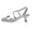 Silver, variant on DIVVce Patent Leather Multi Strap Slingback Heels For Women Open Toe Comfortable Evening Footwear