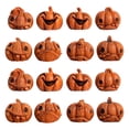 thumbnail image 3 of 16 piezas de mini calabaza fantasma para centro de mesa, adorno de escritorio de terror para el hogar, armario, estantería, decoración de sala de, 3 of 8