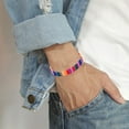 thumbnail image 2 of 1PC Color Cuerda Tejida Pulsera Ajustable Boho Surfer Pulsera para Hombres Mujeres Cuerda Delgada Cuerda Hecha a Mano Playa Pulsera Colorida Pulsera Bohemia, 2 of 4