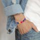 thumbnail image 2 of 1PC Color Cuerda Tejida Pulsera Ajustable Boho Surfer Pulsera para Hombres Mujeres Cuerda Delgada Cuerda Hecha a Mano Playa Pulsera Colorida Pulsera Bohemia, 2 of 4