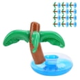 thumbnail image 1 of Pool Drink Holder Floats, Practical Inflatable Drink Holder Stable And Durable With 12 Pcs For Swimming Pool Or Beach Parties For Swimmer, 1 of 8