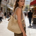 thumbnail image 6 of ibiyuan Women Crossbody Bags Woven Large Capacity Shoulder Tote Bag for Women, Fashion Handbag for Casual Beach Daily Outings Gifts, 6 of 7