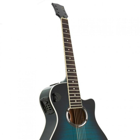 Qiilu Guitare Manche de Guitare en Bois Robuste et Durable, pour les Professionnels Amateurs de Guitare Folk Réparation d'Instruments de Maître