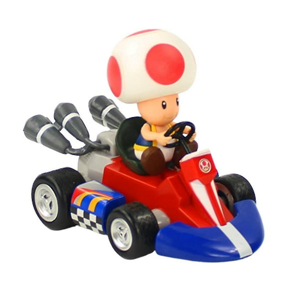 2024 Super Mario Bros Kart Pull Back Cars Cake Topper Figures Toy Racing Racer Toy Car Kids Boys Gifts