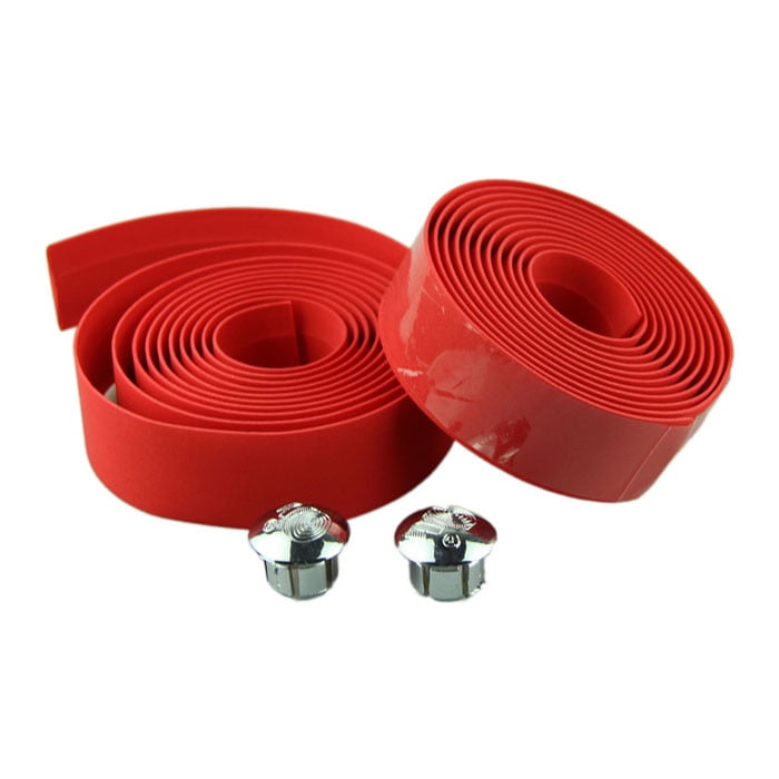 Handlebar Wrap Red NEW! Plastic Handlebar Tape /& Plugs