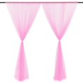 thumbnail image 3 of CNKOO 1 Panel Fiber Sheer Backdrop Curtain Arch Drapes Wrinkle-Free 5ft x 9.2ft, 3 of 24