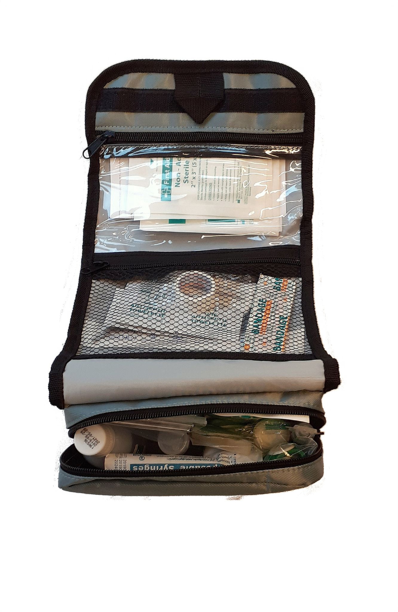 First Aid Kit 54 Piece Medical Supply Set For Dogs and People Safety Travel Bag