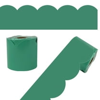 Carson Dellosa 65' Jade Green Rolled Scalloped Bulletin Board Borders (1 roll)