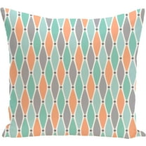 Simply Daisy 16" x 16" Wavy Splash Geometric Print Pillow