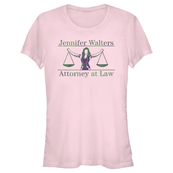 Junior's She-Hulk: Attorney at Law Muscle Lawyer  Graphic Tee Light Pink X Large