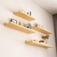 thumbnail image 5 of Wall Shelf Household Living Room Wall Rack Perforated Word Board Book Rack Wall Decoration Solid Wood Small Shelf 60cm, 5 of 5