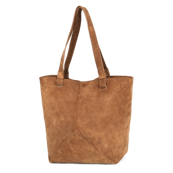 Women’s Suede Leather Tote Bag Large Shoulder Handbag