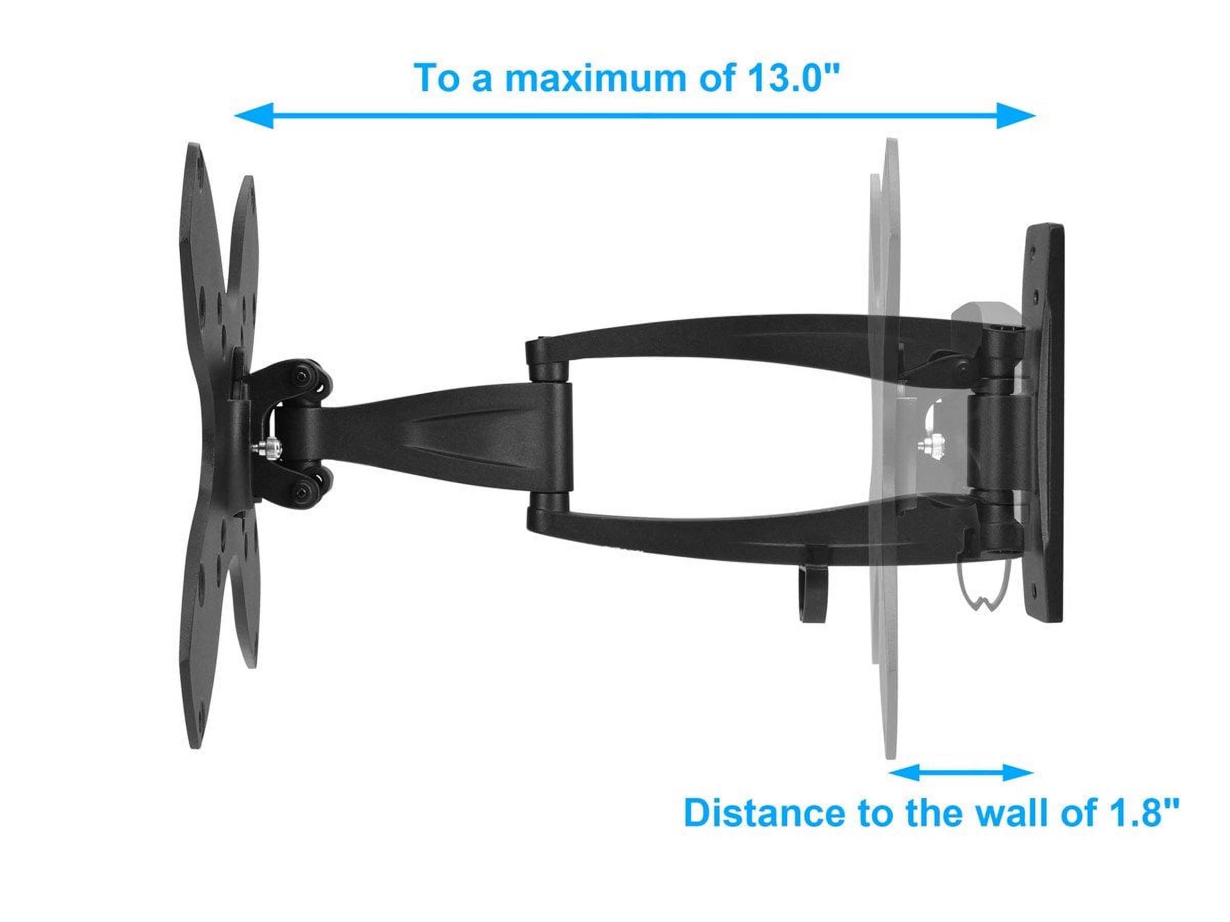 Monoprice Premium Full Motion TV Wall Mount Bracket For 23" To 42" TVs up to 44lbs, Max VESA 200x200, UL Certifi