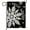 Black Snowflakes, variant on Welcome Christmas Garden Flag 12x18 Inch Double Sided Burlap, Winter Snowflake Yard Flags for Holiday Xmas Seasonal Outdoor Decoration(ONLY FLAG)