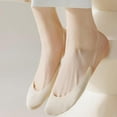 thumbnail image 4 of Womens No Show Socks 6 Pairs Nylon Ultra Low Cut Liner Socks Non-Slip Socks for Women US Size 6-9, 4 of 6